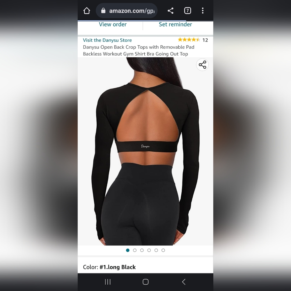backless workout top